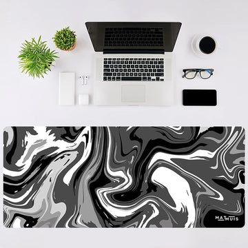 Matmuis Setup foto - Liquid Abstract Black Chrome