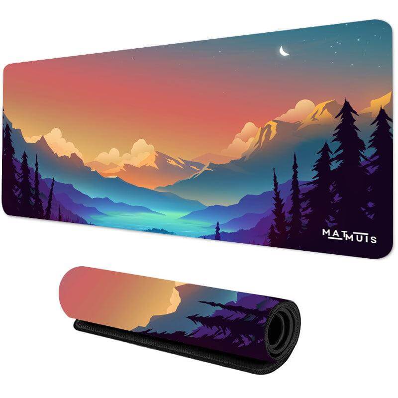 XXL Muismat | Night Forest Lake