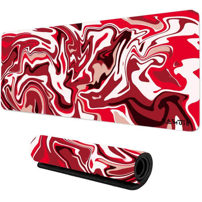 Liquid Abstract Red Edge | XXL Gaming Muismat