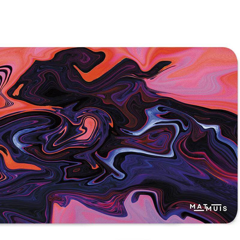 XXL Muismat | Swirl Abstract Dark Matter Collision