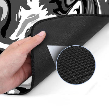 Matmuis Setup foto - Liquid Abstract Black Chrome