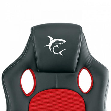 White Shark KING'S THRONE | Universele Gamestoel | Gestoffeerde Gevoerde Zitting | Zwart/Rood - Matmuis - Matmuis