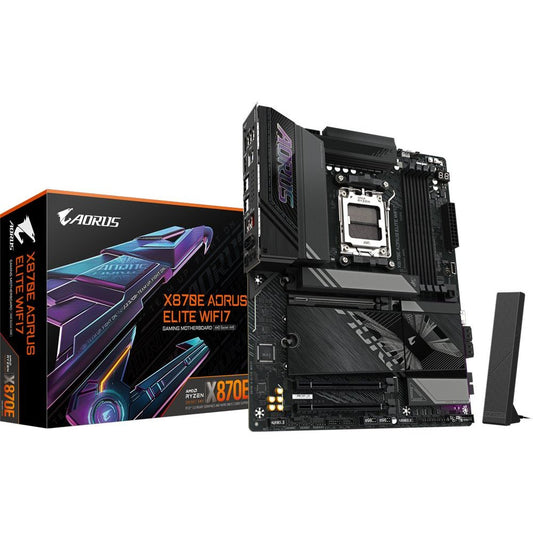 Gigabyte X870E AORUS ELITE WIFI7 | AMD X870E Moederbord | AM5 | ATX | WiFi 7 - Matmuis