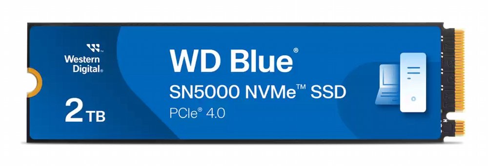 Western Digital Blue SN5000 | 2TB NVMe SSD | M.2 Gen4 | 5.150MB/s Lezen | 4.850MB/s Schrijven - Matmuis