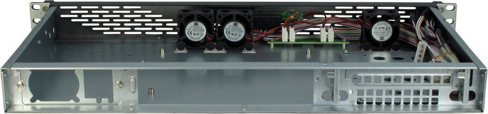 Inter-Tech 1U K-125L | Server Rack Case | Grijs | Mini-ITX - Matmuis