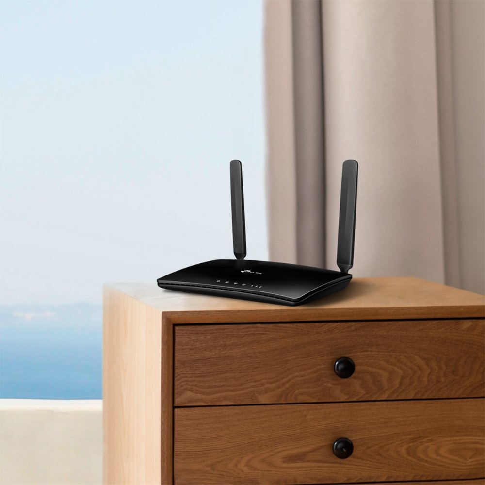 TP-Link TL-MR150 | 4G LTE Router | WiFi 4 (802.11n) | Fast Ethernet | Single-band (2,4 GHz) | Zwart - Matmuis - Matmuis