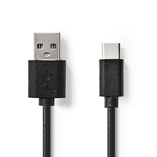 Nedis CCGL60601BK10 | USB 2.0 | USB-A naar USB-C | 1m | Zwart - Matmuis - Matmuis