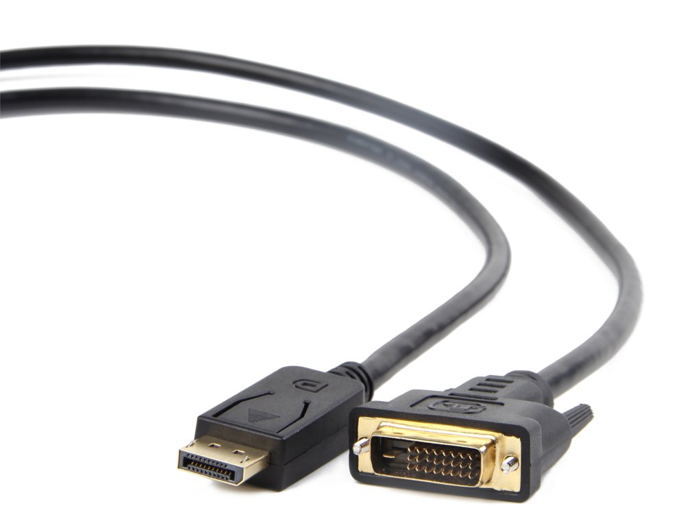 Gembird CC-DPM-DVIM-6 | DisplayPort naar DVI Kabel | 1,8 m | Zwart - Matmuis - Matmuis