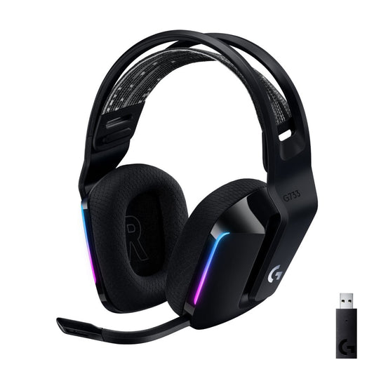 Logitech G G733 LIGHTSPEED Wireless Gaming Headset | RGB | Zwart - Matmuis