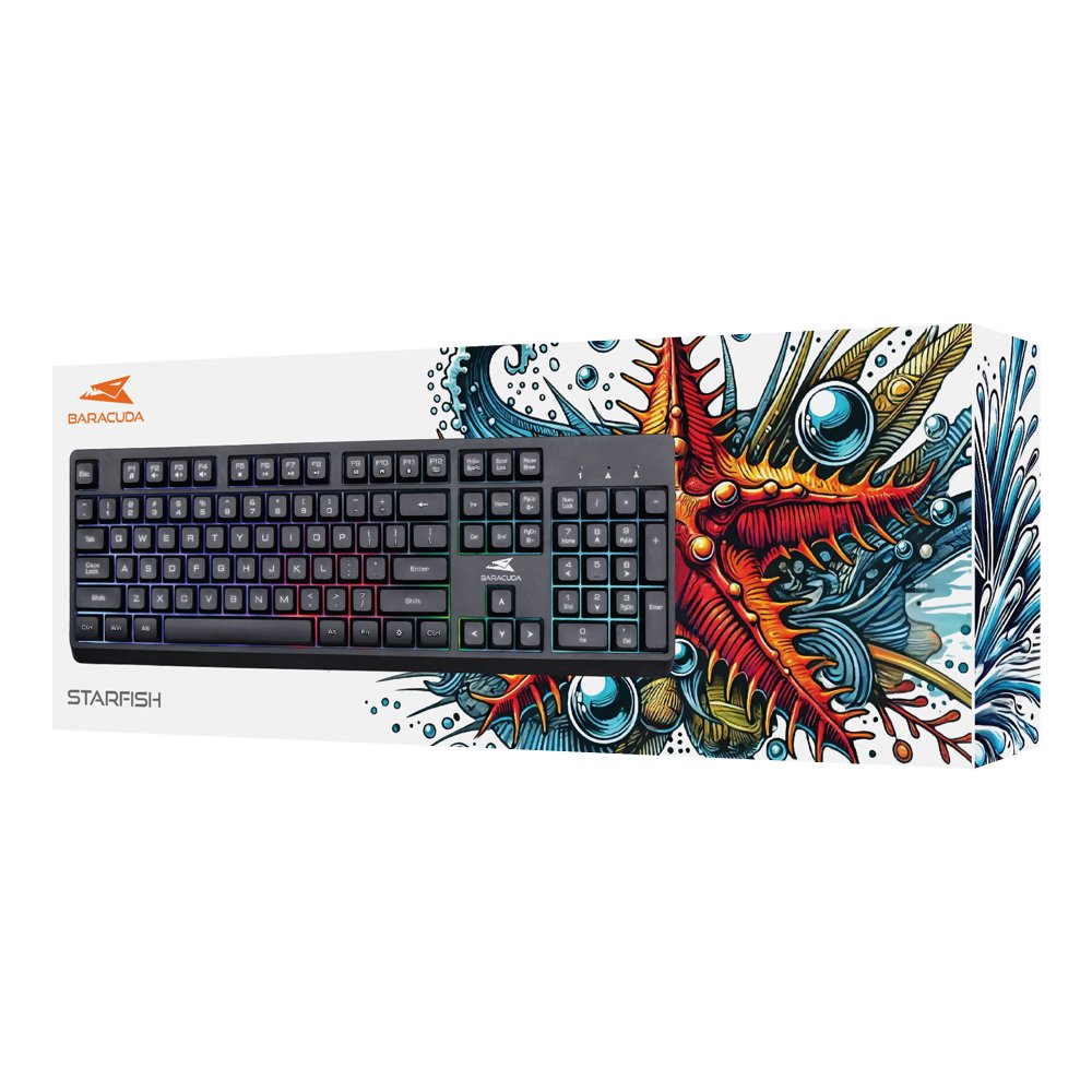 Baracuda STARFISH RGB | Bedraad Gaming Toetsenbord | QWERTY - Matmuis