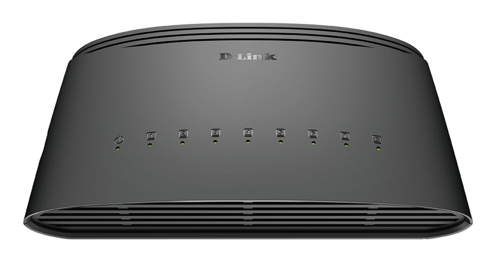 D-Link DGS-1008D/E | Unmanaged L2 Switch | 8 Poorten | Gigabit Ethernet (10/100/1000 Mbps) | Zwart - Matmuis