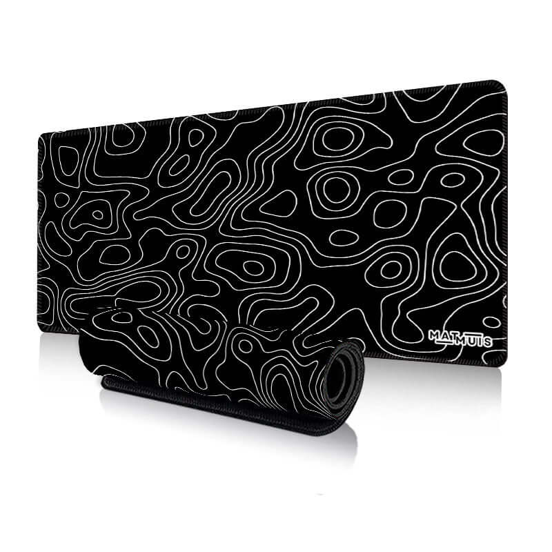 Topo Vector Black | XXL Gaming Muismat
