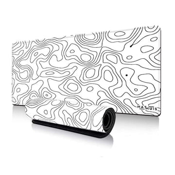 Topo Vector White | XXL Gaming Muismat