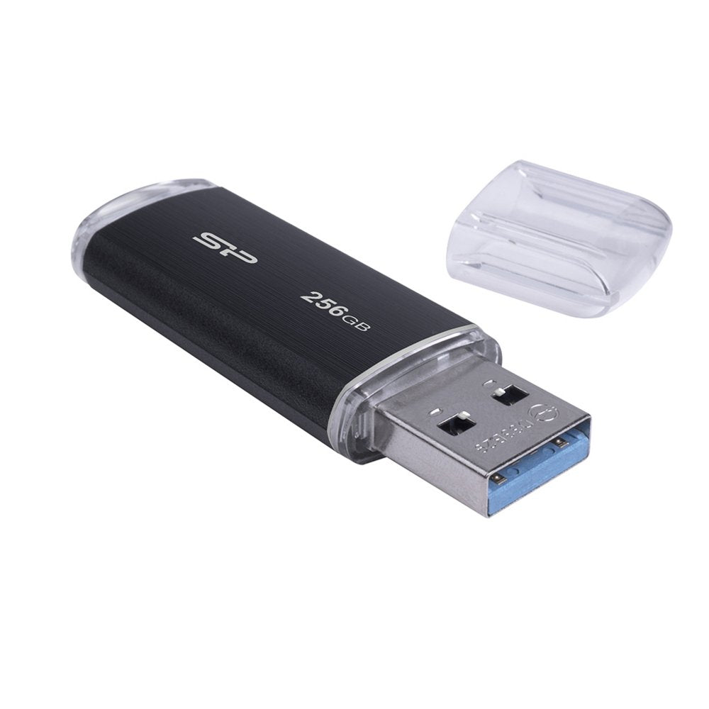 Silicon Power Blaze B02 | 256GB USB-A 3.2 Flash Drive | Zwart - Matmuis