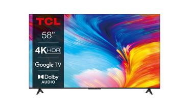 TCL 58P63 | 58'' Ultra HD 4K | LED Smart TV | Wifi | Google TV | HDR10 | 60Hz - Matmuis - Matmuis