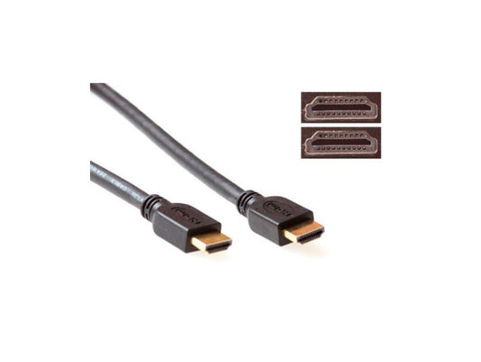 ACT AK3792 | 1,8 m High Speed HDMI Kabel | HDMI Type A naar Type A | Zwart - Matmuis - Matmuis