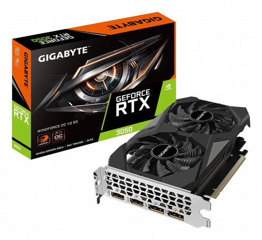 Gigabyte GeForce RTX 3050 WINDFORCE OC V2 | 6GB GDDR6 VRAM | Videokaart | GPU | Nvidia - Matmuis - Matmuis