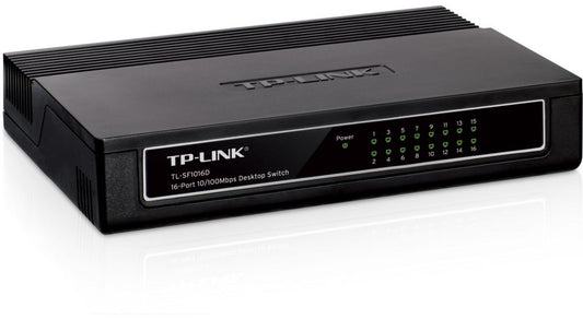 TP-LINK TL-SF1016D | Unmanaged Fast Ethernet Switch | 16 Poorten - Matmuis