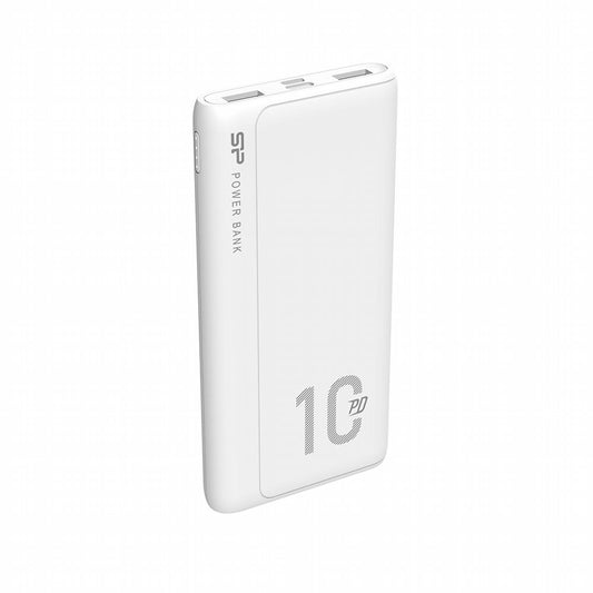 Silicon Power QP15 10000mAh Power Bank | Lithium-Polymeer | Wit - Matmuis