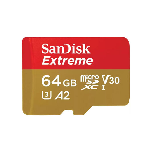 SanDisk Extreme | MicroSDXC | 64GB | Class 10 | UHS-I U3 - Matmuis