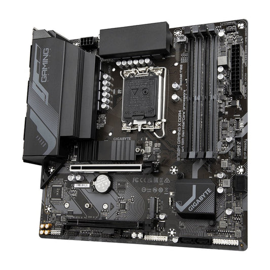 MB Gigabyte B760M GAMING X | Socket LGA 1700 | Intel B760 | 4xDDR4 | Micro-ATX | Moederbord - Matmuis - Matmuis