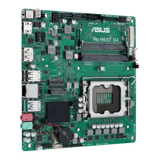 ASUS Pro H610T D4-CSM | Socket LGA 1700 | Intel H610 | 2xDDR4 | Mini-ITX | Moederbord - Matmuis - Matmuis