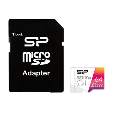 Silicon Power Elite | MicroSDXC | 64GB | Class 10 | UHS-I U1 - Matmuis