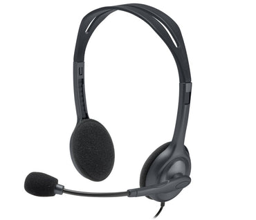 Logitech H111 | On-Ear Bedrade 3,5mm Koptelefoon met Microfoon | Grijs - Matmuis - Matmuis