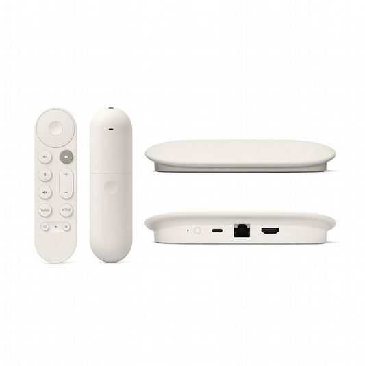 Google TV Streamer Wit 4K | 32GB Opslag | Bluetooth + Wifi + Ethernet - Matmuis - Matmuis