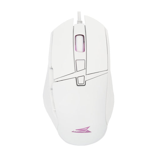 Baracuda RAPTOR RGB | Bedrade Gaming Muis | USB-A | 6400 DPI | Wit - Matmuis