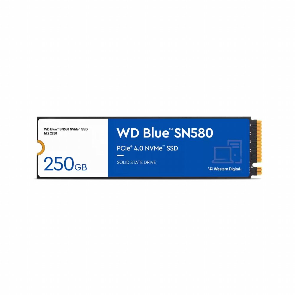 Western Digital Blue SN580 | 2TB NVMe SSD | M.2 Gen4 | 4.150MB/s Lezen | 4.150MB/s Schrijven - Matmuis