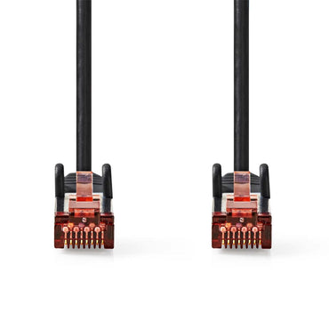 Nedis CCGL85221BK20 | Netwerkkabel Cat6 S/FTP | 2 m | Zwart | RJ45 Male-naar-RJ45 Male - Matmuis - Matmuis