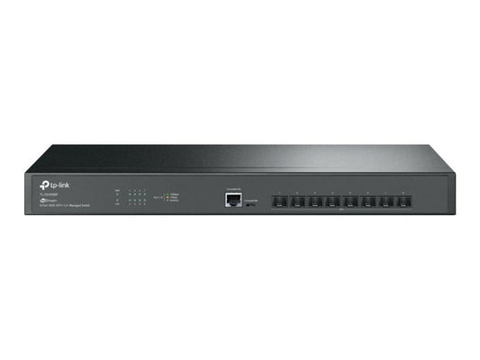 TP-Link TL-SX3008F | Managed L2+ Switch | 8 Poorten | 10G SFP+ | Rackmount - Matmuis