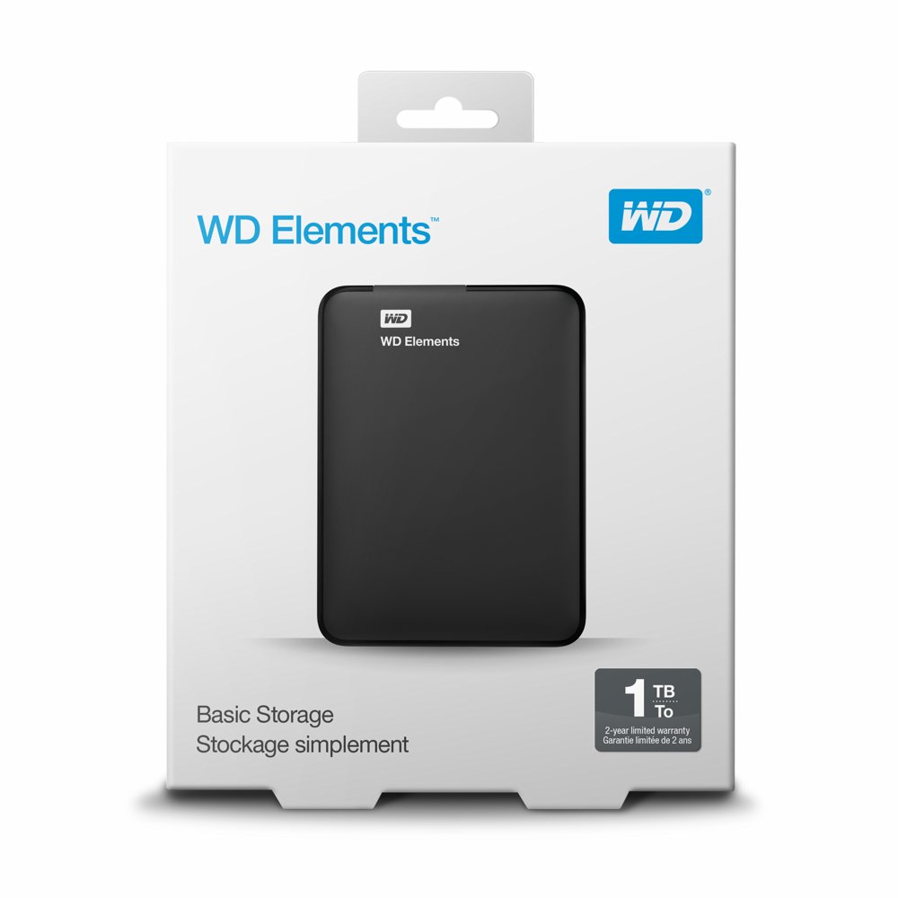 WD Elements Externe Harde Schijf | 1TB | USB 3.0 | Zwart - Matmuis