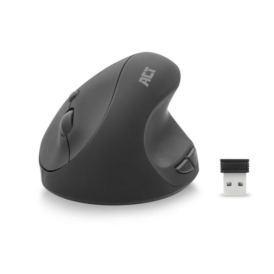 ACT AC5101 Ergo | Draadloze Muis | RF-Draadloos | 1600 DPI | Grijs - Matmuis - Matmuis