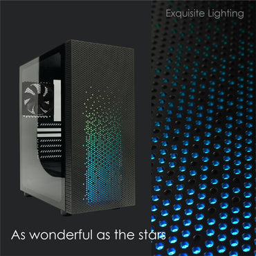 Azza Celesta RGB | Midi Tower Case | Zwart