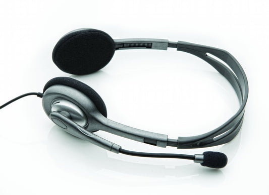 Logitech H110 | On-Ear Bedrade 3,5mm Koptelefoon met Microfoon | Zwart/Zilver - Matmuis - Matmuis