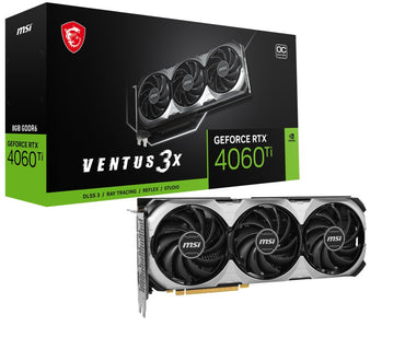 MSI GeForce RTX 4060 Ti VENTUS 3X OC | 8GB GDDR6 VRAM | Videokaart | GPU | Nvidia - Matmuis