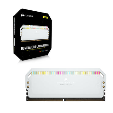 Corsair Dominator Platinum RGB Wit | 32GB 2x16GB DDR5 | 5600MHz | DIMM | CL40 | Geheugenmodule | RAM - Matmuis - Matmuis