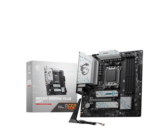 MSI B650M GAMING PLUS WIFI | Socket AM5 | AMD B650 | 4xDDR5 | Micro-ATX | Moederbord - Matmuis - Matmuis