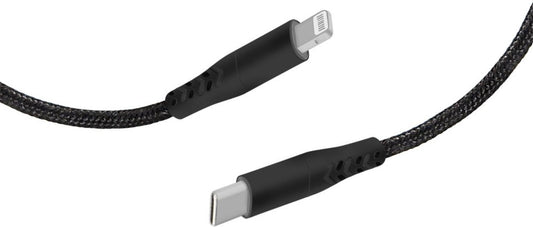 Mobiparts Rugged kabel | USB-C naar Lightning | 1 m | Zwart | MP-113062 - Matmuis - Matmuis