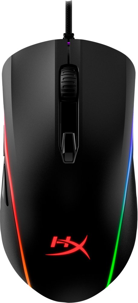 HyperX Pulsefire Surge | Bekabelde Gaming Muis | Rechtshandig | USB-A | 16000 DPI | Zwart - Matmuis - Matmuis