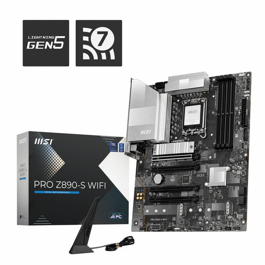 MSI PRO Z890-S WIFI | Socket LGA 1851 | Intel Z890 | 4xDDR5 | ATX | Moederbord - Matmuis - Matmuis