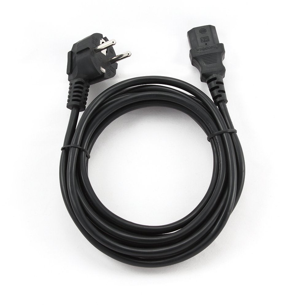 Gembird PC-186-VDE | 1,8 m Stroomkabel | Schuko (CEE 7/7) naar IEC C13 | Zwart | 10A / 250V - Matmuis