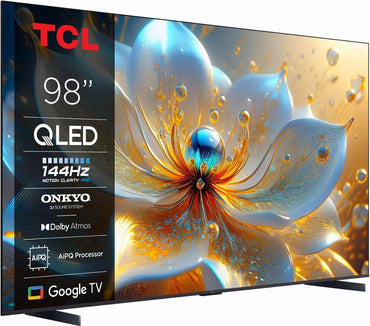 TCL 98T8C | 98 inch 4K QLED | 144Hz Motion | Dolby Vision & Dolby Atmos | Google TV & WiFi (2025) | OPEN BOX - Matmuis