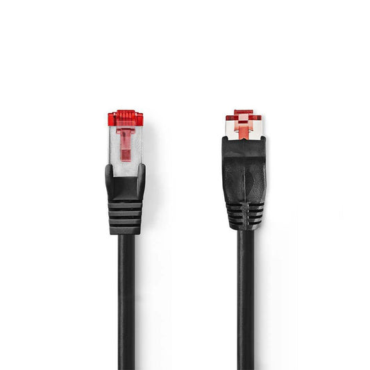Nedis SF/UTP Cat 6 Netwerkkabel | 1 m | Zwart - Matmuis - Matmuis
