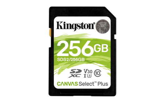 Kingston Canvas Select Plus | SDXC | 256GB | Class 10 | UHS-I U1 - Matmuis