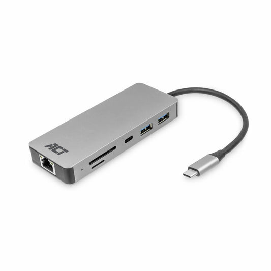 ACT AC7092 USB-C Hub 3.0 | 2x USB-A & 2x USB-C Poorten | 5 Gbps | Aluminium Behuizing | 12 cm Kabel - Matmuis - Matmuis