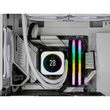Corsair Vengeance RGB Wit | 32GB 2x16GB DDR5 | 6000MHz | DIMM | CL40 | Geheugenmodule | RAM - Matmuis - Matmuis