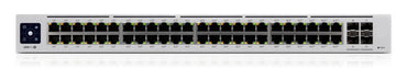 Ubiquiti UniFi USW-Pro-48-PoE Gen2 | Managed L2/L3 Switch | 48 Poorten | Gigabit Ethernet (10/100/1000 Mbps) | PoE++ | 1U Rackmount | Zilver - Matmuis